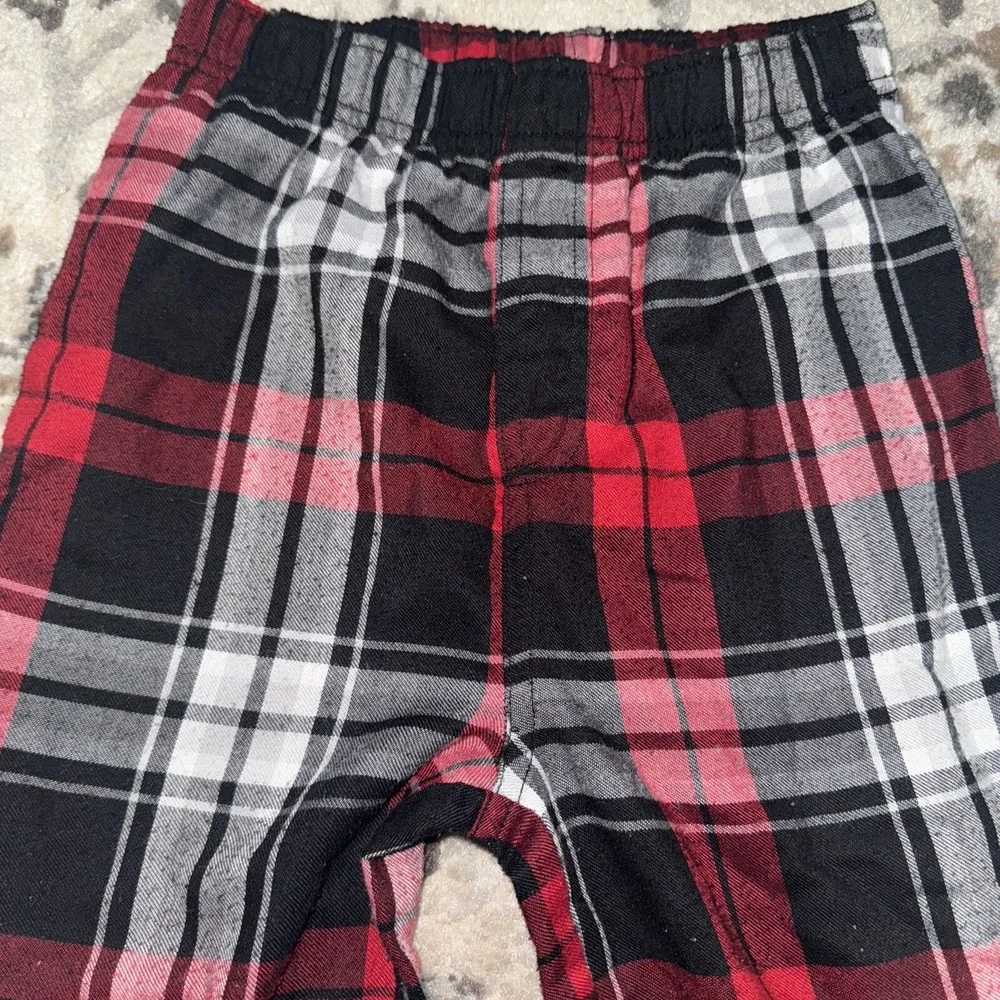 Gap Kid Boys Pajamas Pants Holiday Xmas Red Traditional plaid 6 Sleep